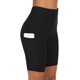 thumbnail image 1 of Leggings cortos Leggings deportivos para mujer Pantalones cortos de yoga de verano Pantalones de correr de cintura alta con bolsillos Pantalones cortos Entrenamiento de gimnasia Fitness Jogging Correr JFHHH pequeña, 1 of 5