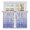 Periwinkle, Lavender, White, variant on Home Swee Words Tier Curtains 24 Inch Length, Farmhouse Lavender Wooden Minimalist Cafe Short Curtains for Bathroom Over Sink, Small Kitchen Curtain Light Filtering Tiered Drapes 2 Panels 27.5"Wx24"L