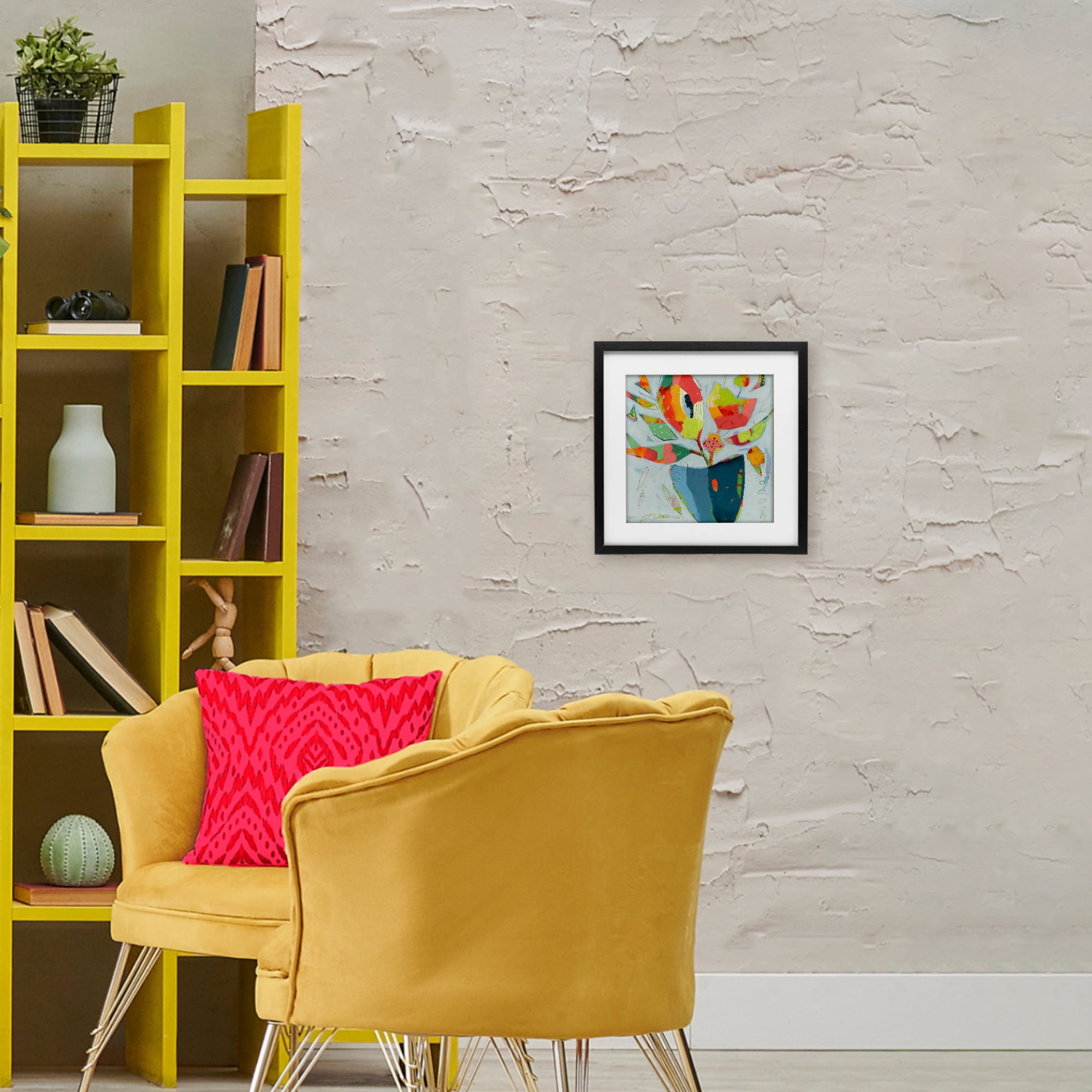 Getting My Groove On Black Framed Print Under Glass, design by Dianna Fritzler