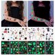 thumbnail image 4 of Pegatinas De Tatuaje Luminosas Para Niños, Tatuajes Temporales Que Brillan En La Oscuridad, Pegatinas De Tatuaje De Dibujos Animados, Regalo De Fiesta 20 Hojas seitruly HA036810-00, 4 of 6