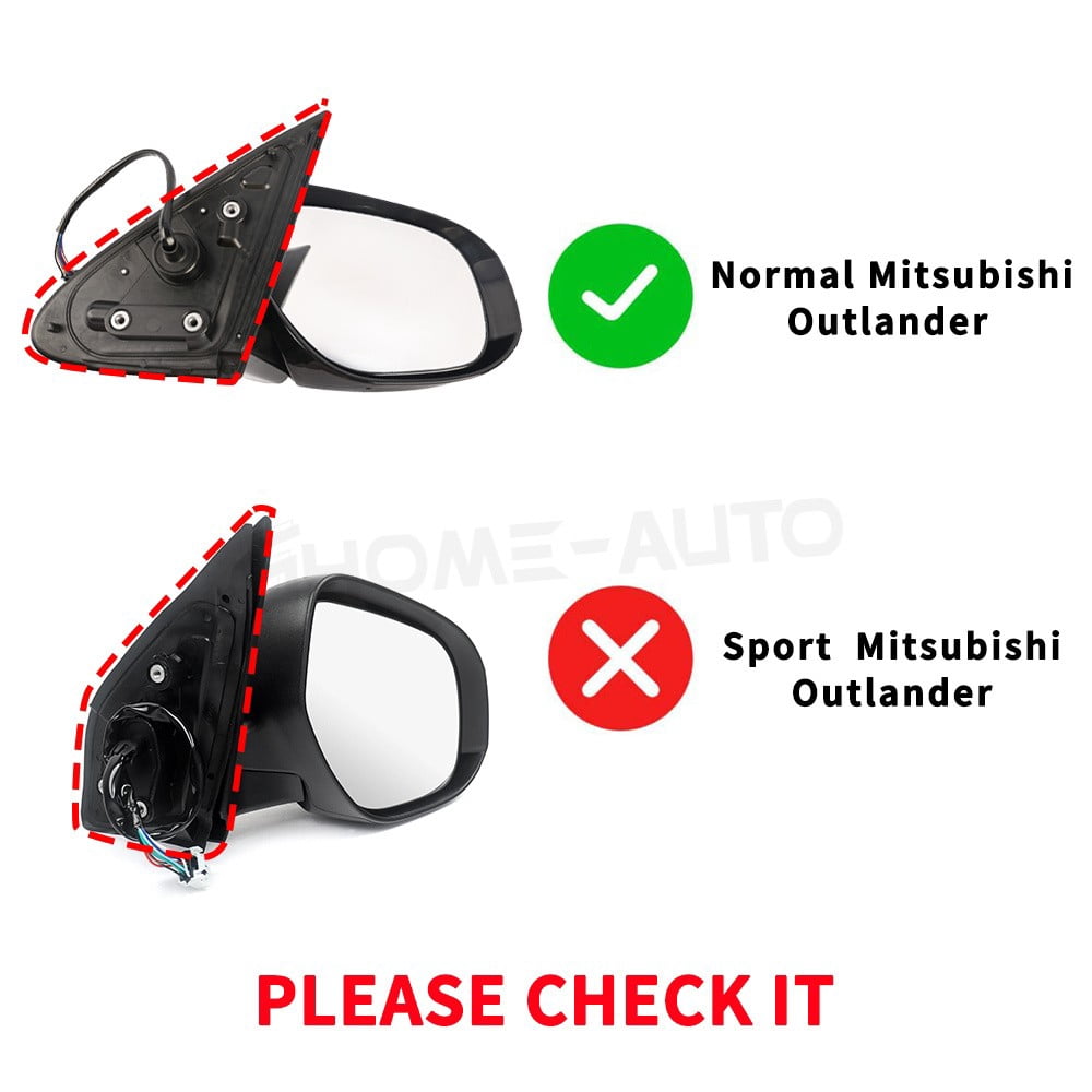 Power Heated Side Door Mirror with Signal  for Mitsubishi Outlander 2014-2019 Driver Side LH