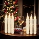 thumbnail image 3 of Velas que oscilan de la forma cónica del LED Velas sin goteo de la llama que oscilan con pilas, 3 of 7