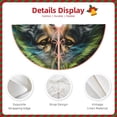 thumbnail image 3 of Sikiie Realistic Style Colorful Wolf Nativity Christmas Tree Skirt, Jesus Christian Winter Holiday Tree Mat Decoration(30-48IN)48", 3 of 6
