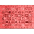 thumbnail image 1 of Ahgly Company Indoor Rectangle Abstract Red Modern Area Rugs, 3' x 5', 1 of 4