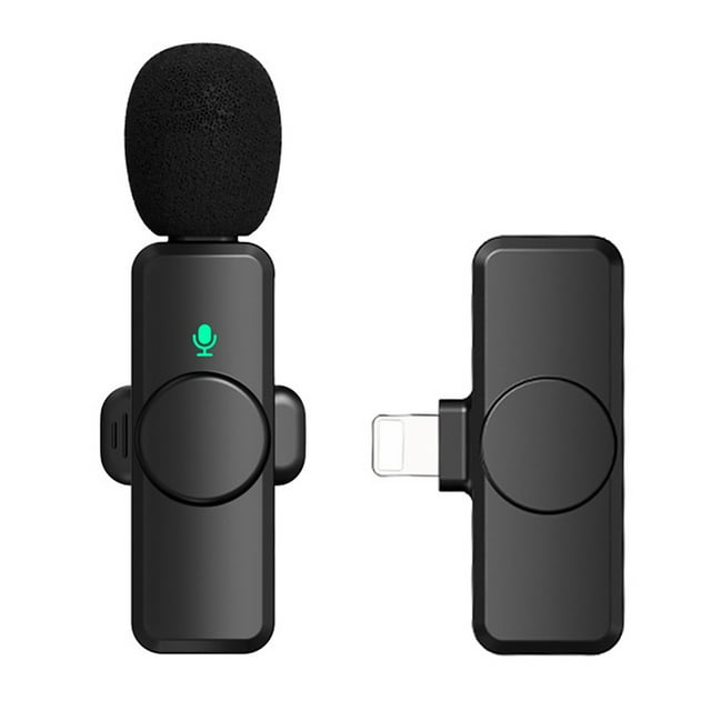 Microphone Cravate Sans Fil à Réduction de Bruit, Mini Micro Portable à Pince, Micro à Revers Omnidirectionnel 360°, Type-C/IOS pour Diffusion en Direct et Enregistrement Sonore