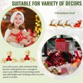 thumbnail image 7 of Duslogis 100pcs Mini Triple Leaf Holly Berries Embellishments DIY Crafts Christmas Decorations for Holiday Wreath Arrangement Gift Tag and Card Making (Gold), 7 of 7