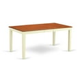 thumbnail image 2 of East West Furniture Nicoli 6-piece Wood Dinette Set in Buttermilk/Cherry, 2 of 6