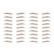 thumbnail image 1 of Pegatinas de Tatuajes de Cejas Soidarity 6 uds 30 Marrón, 1 of 6