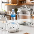 thumbnail image 4 of Masthome 2 Glass Storage Jars Set,1 Gallon Cookie Jar for Food Storage,Airtight Glass Jars with Lids for Kitchen Counter Pantry W, 4 of 9