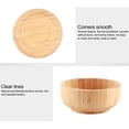 thumbnail image 4 of Bowlfor Fruit Snacks,Bamboo Salad Bowl Round Round Serving Bowl Natural Wood Dishware Smart Functionality, 4 of 11