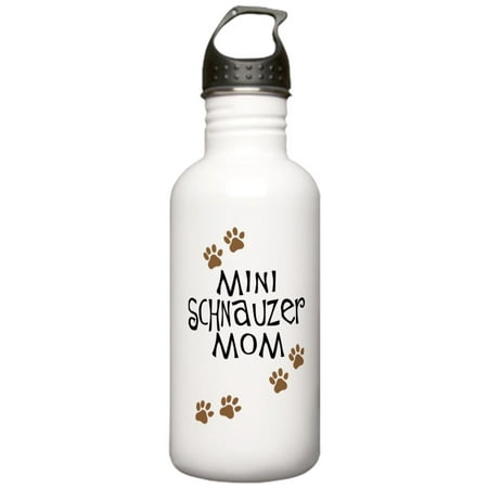 CafePress - Mini Schnauzer Mom Stainless Water Bottle 1 - Stainless Steel Water Bottle, Sports Bottle,