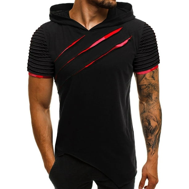 WILLBEST Sudaderas para Hombre, Camisetas sin Mangas con Músculos, Camisetas Deportivas para Entrenamiento y Fitness, Chalecos con Capucha Mediana