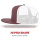 thumbnail image 3 of Gorra Trucker R RICHARDSON 511 Flatbill Burdeos, 3 of 7