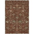 thumbnail image 2 of HomeRoots 603436 10 x 14 ft. Brown, Tan & Red Floral Washable Indoor & Outdoor Rectangle Area Rug, 2 of 5