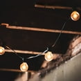 thumbnail image 3 of Northlight 20ct Warm White LED G50 Globe Patio Lights 20ft Black Wire, 3 of 3