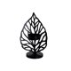 thumbnail image 1 of Candelabro con forma de hoja, candelero con soldadura de hierro, candelabro para decoración del hogar, negro, tipo A Yuarrent HA002256-02, 1 of 6