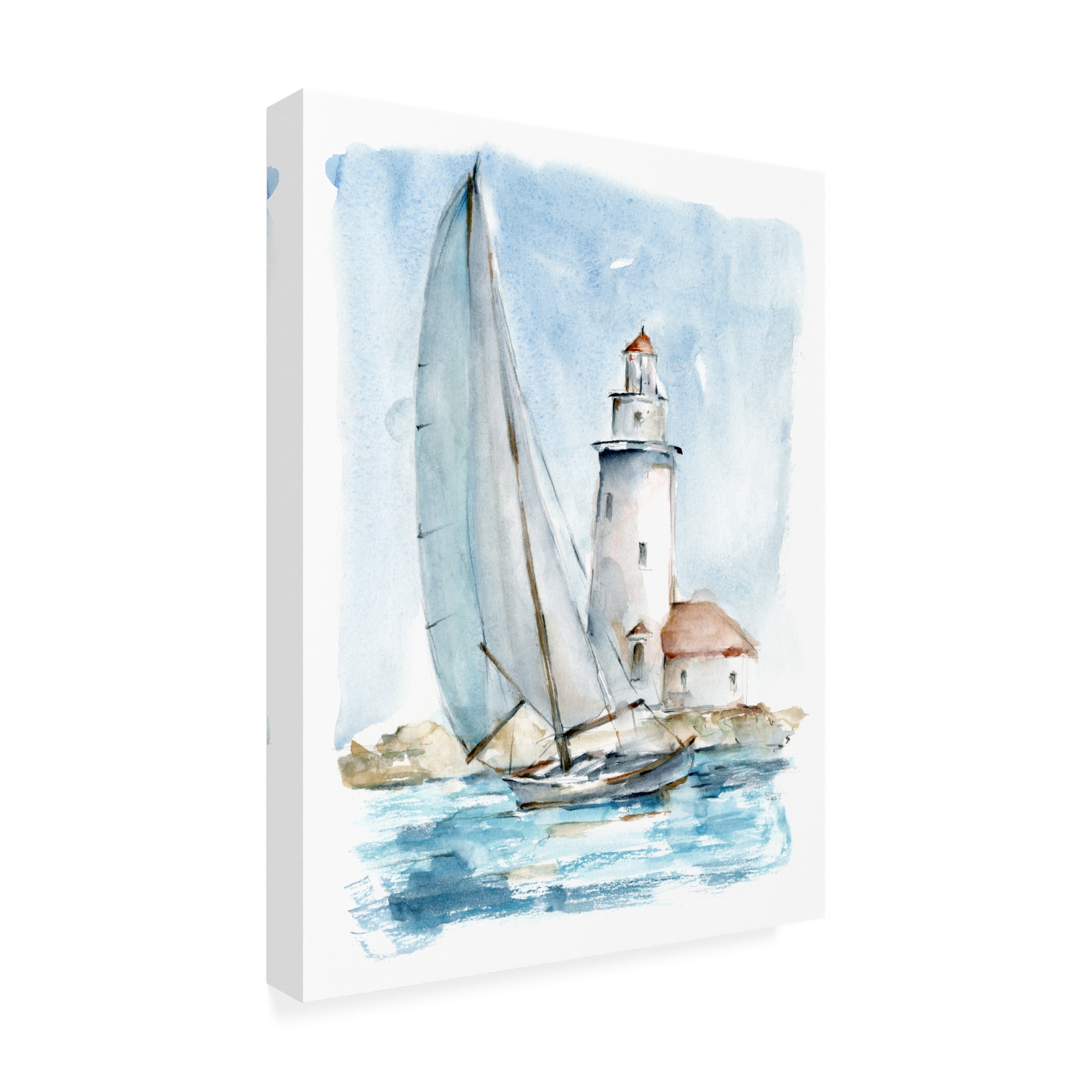 Ethan Harper 'Sailing Into The Harbor I' Canvas Art