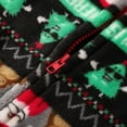 thumbnail image 5 of CUZIBR Christmas Family Pajamas Thickened Downy Long Sleeve Hooded Full Zipper Up Overall Sleepwear Outfits Lovely Snowflake Snowman Print One Piece Jumpsuits Loungewear For Kid,Green,8-9 Years, 5 of 8