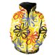 thumbnail image 1 of Sudadera con capucha y cremallera para hombre, diseño de grafiti de arte abstracto, estilo hip hop, moda de primavera para adolescentes, genial, divertida, con estampado 3D y capucha, estilo Harajuku, 1 of 6