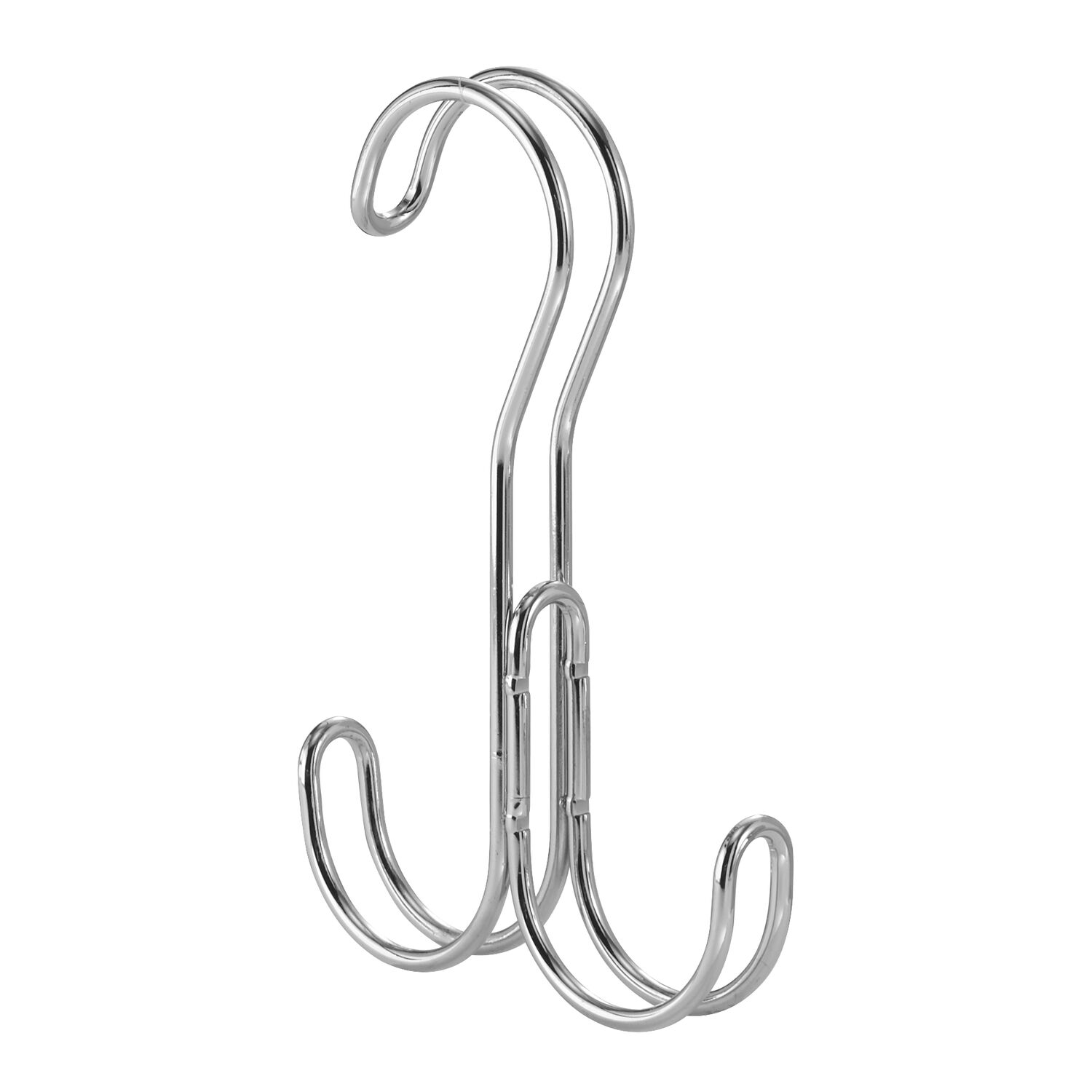 iDesign Classico MEtal over-the-Rod Hook with 2 Brackets, 3.8" x 6", Chrome - image 3 of 4