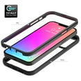 thumbnail image 3 of Allytech Cover for iPhone 13 Pro Case with Tempered Glass Clear Screen Protector, Slim Full Body Protective Anti-Scratch Soft TPU Bumper Anti-Slip Case for iPhone 13 Pro 2021 Release, Darkblue, 3 of 5
