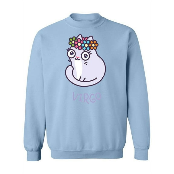 Virgo Cat Design. Sweatshirt Women -Image by Shutterstock, Female Large