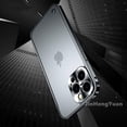 thumbnail image 3 of Funda De Marco De Metal Para IPhone 11 12 13 14 Pro Max 14Plus Aluminio Protección De La Lente Mate Cubierta Trasera, 3 of 4