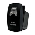 thumbnail image 3 of UTV Rear Lights | On / Off Rocker Switch | 4-Pin 20A Blue LED Backlit | Waterproof 12V – 48V, 3 of 6