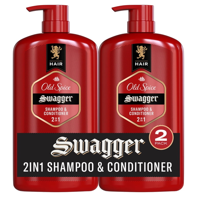 Old Spice Swagger シャンプー・コンディショナー 650mL Old Spice Men's 2 in 1 Shampoo Conditioner Swagger 29 fl oz 2 Pack