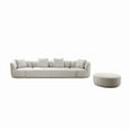 thumbnail image 5 of Pasargad Home Amalfi Fabric Living Room 4 Pieces Sofa Set, Warm Grey, 5 of 14