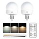 thumbnail image 1 of 2Pcs E27 Rechargeable Light Bulb 3 Color Temperatures Table Lamp with Remote Timer 2025, 1 of 5