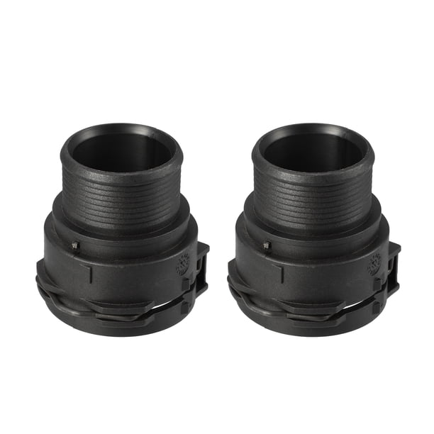 Conector de manguera de refrigerante del motor para Audi A8 Quattro 4.2L - Paquete de 2 Negro