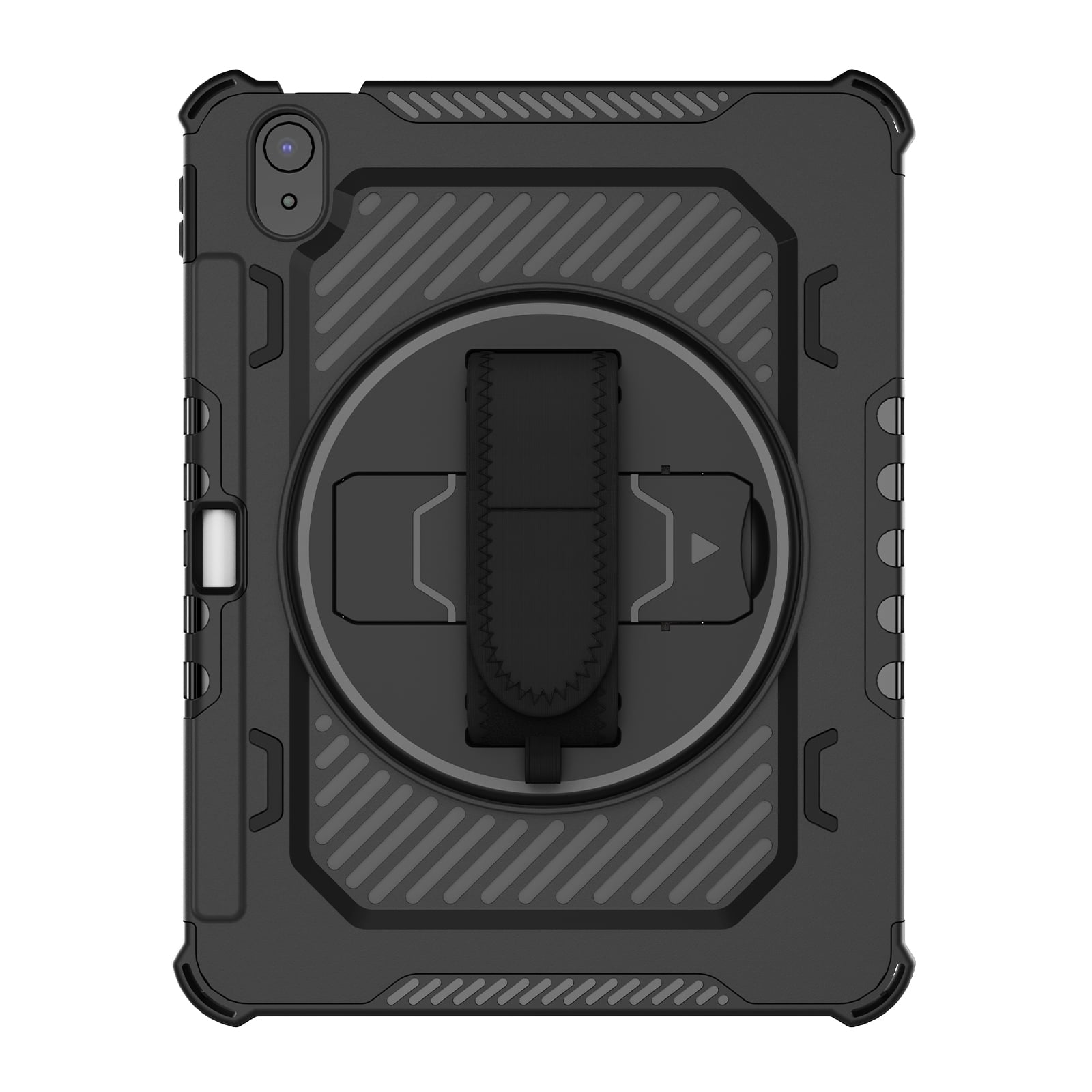 iPad 10th Generation Case 2022,TECH CIRCLE Military Grade Heavy Duty Shockproof Silicone Protective Cover for iPad 10th Gen 10.9 Inch 360° Rotatable Stand Pencil Holde Case for Girl Boy,Black