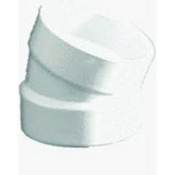 Charlotte Pipe PVC DWV Elbow 22 Degree - 2 In. Hub x Hub - Multicolor