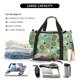 thumbnail image 5 of Fotbe Christmas Donuts Bolsa de Viaje con Estampado, Bolsa de Fin de Semana para Mujer con Compartimento para Zapatos, Bolsa de Gimnasio con Bolsillo Húmedo, 5 of 7