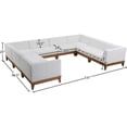 thumbnail image 4 of Meridian Furniture Rio Off White Water Resisting Fabric Modular Sectional, 4 of 4