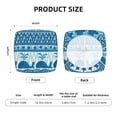 thumbnail image 6 of Easygdp Sea Underwater Animals Square Chair Cushion Cover Stretch Chair Seat Covers Removable Washable for Hotel, Bedroom, Office, 6 of 9