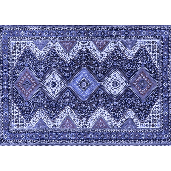 Ahgly Company Indoor Rectangle Persian Blue Traditional Area Rugs, 2' x 3'