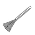 thumbnail image 2 of Kitchen Brush, Stainless Steel Pot Brush Long Handle Spring Wire Design Simple Storage Durable Easy Cleaning  for Plate, 2 of 8