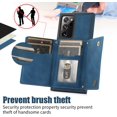 thumbnail image 6 of for Samsung Galaxy Note 20 Ultra 6.9" Crossbody Wallet Case for Women, Bling Glitter PU Leather Phone Case with RFID Blocking Card Holder Cover for Samsung Galaxy Note 20 Ultra SZ Blue, 6 of 18