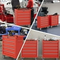 thumbnail image 7 of 5-Drawer Tool Chest,Rolling Tool Cart with Wheels,High Capacity Tool Cabinet with Locking System for Garage, Warehouse, Workshop-Red, 7 of 7