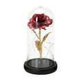 thumbnail image 4 of Lighted Artificial Flowers for Valentines Day Decorations, Red Forever Rose in A Glass Dome, Birthday Gifts for Women Mom, Valentines Gifts for Her by PALIFEUR, 4 of 7