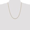 thumbnail image 2 of 14k Yellow Gold 24 Inch 2mm Singapore Chain Necklace Pendant Charm, 2 of 9