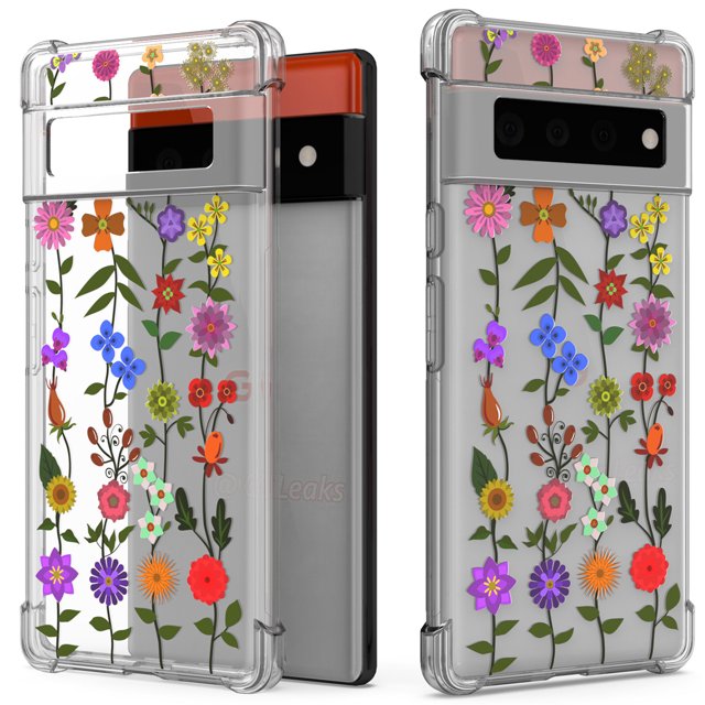 CoverON Phone Design For Google Pixel 6 Case, Clear Flexible Soft