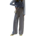 thumbnail image 2 of Pantalón Mujer Qarigey Pierna Ancha Talle Alto Casual Negro S, 2 of 5