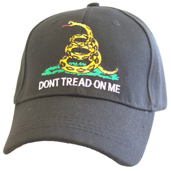 Don’t Tread On Me Black Adjustable Hat