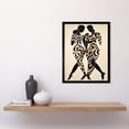 thumbnail image 2 of Women with Abstract Pattern Dress Matisse Inspired Silhouettes Body Line Symmetry Art Print Framed Poster Wall Decor 12x16 inch, 2 of 5