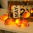 thumbnail image 4 of LED String Lights Battery Operated Football Theme Party Decorations for Home Bedroom Indoor Outdoor Birthday Celebration Decorative Lighting, 4 of 6