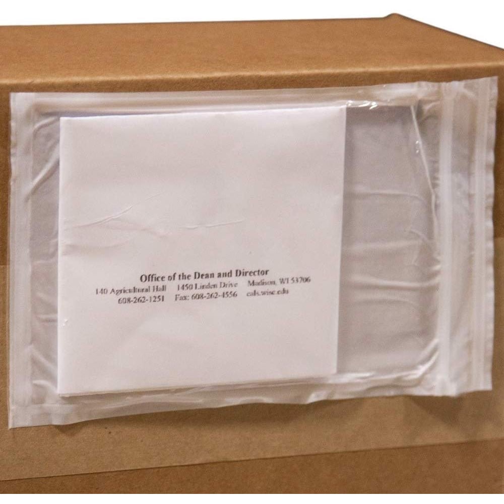 Pack of 1000 Adhesive Backed Reclosable Zipper Locking Envelopes 4 x 6
