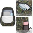 thumbnail image 2 of 17 Inch Lightweight Backpack,PVC Waterproof Oxford Fabric, Ergonomically Designed, with Large Capacity, Camouflage Print, 2 of 5